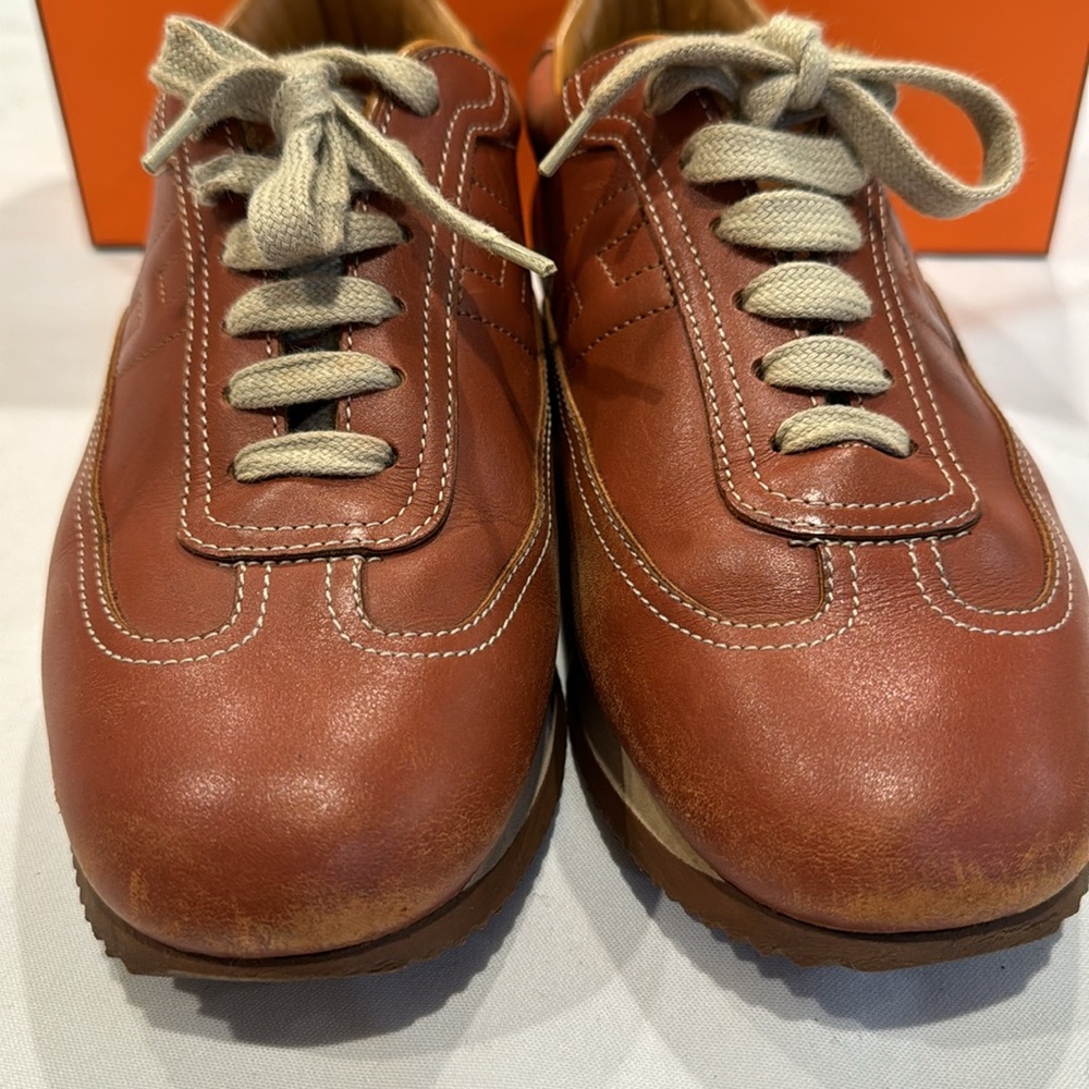 Authentic Hermes Quick Leather Sneakers - Picture 3 of 15